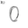 G23 Titanium Implant Grade Hinged Seamless Earrings Clicker Hoop Ring for Cartilage Helix Rook Septum Daith Tragus Conch