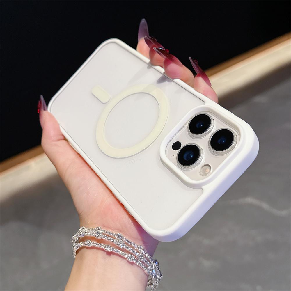 for iPhone 16 15 14 13 12 11 Pro Max Plus Mini Magnetic Magsafe Clear Case For iphone 17Pro High Quality Anti-fall Acrylic Case