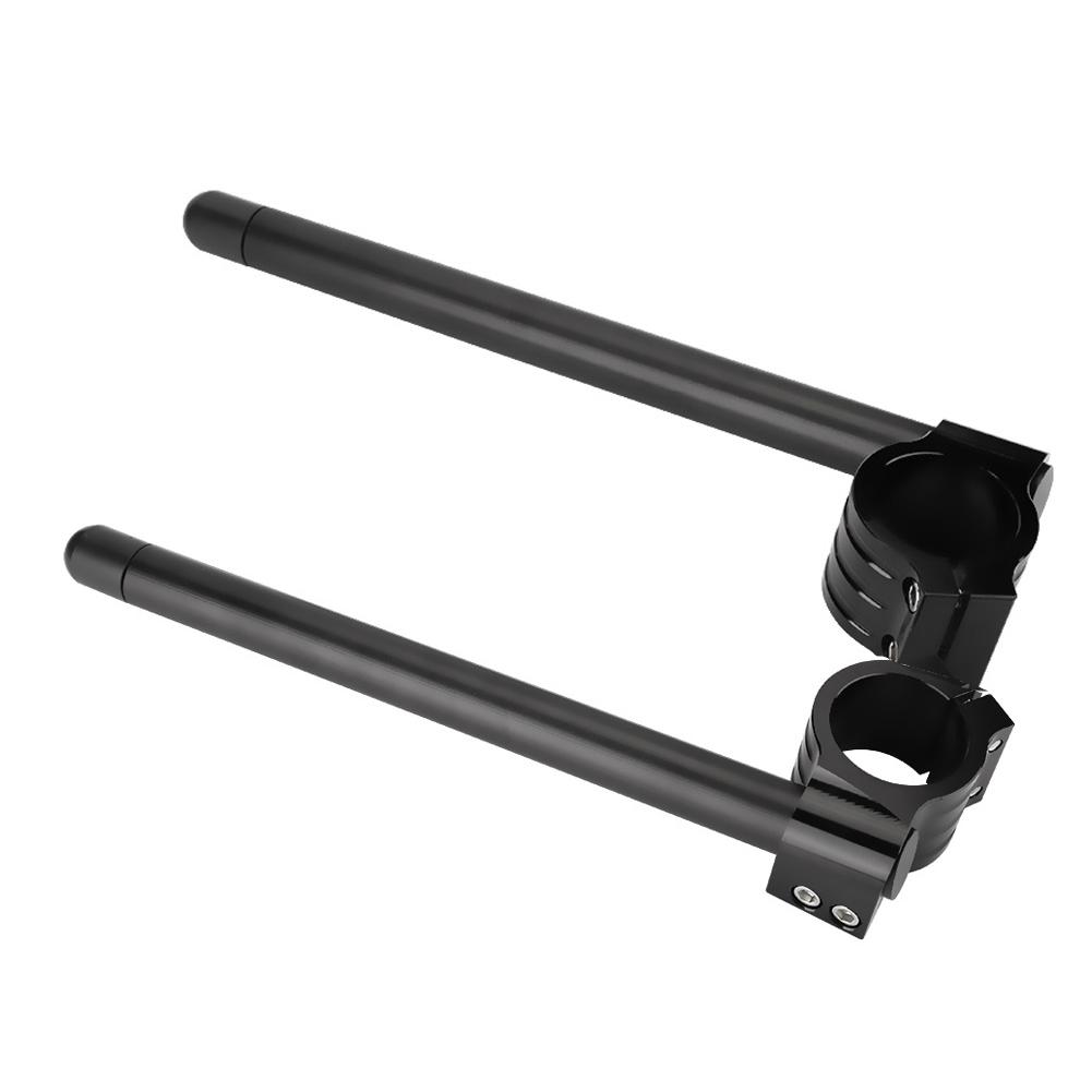 1Pair Universal 41mm Motorcycle CNC Separate Handle Bar Adjustable Clip On Handlebar