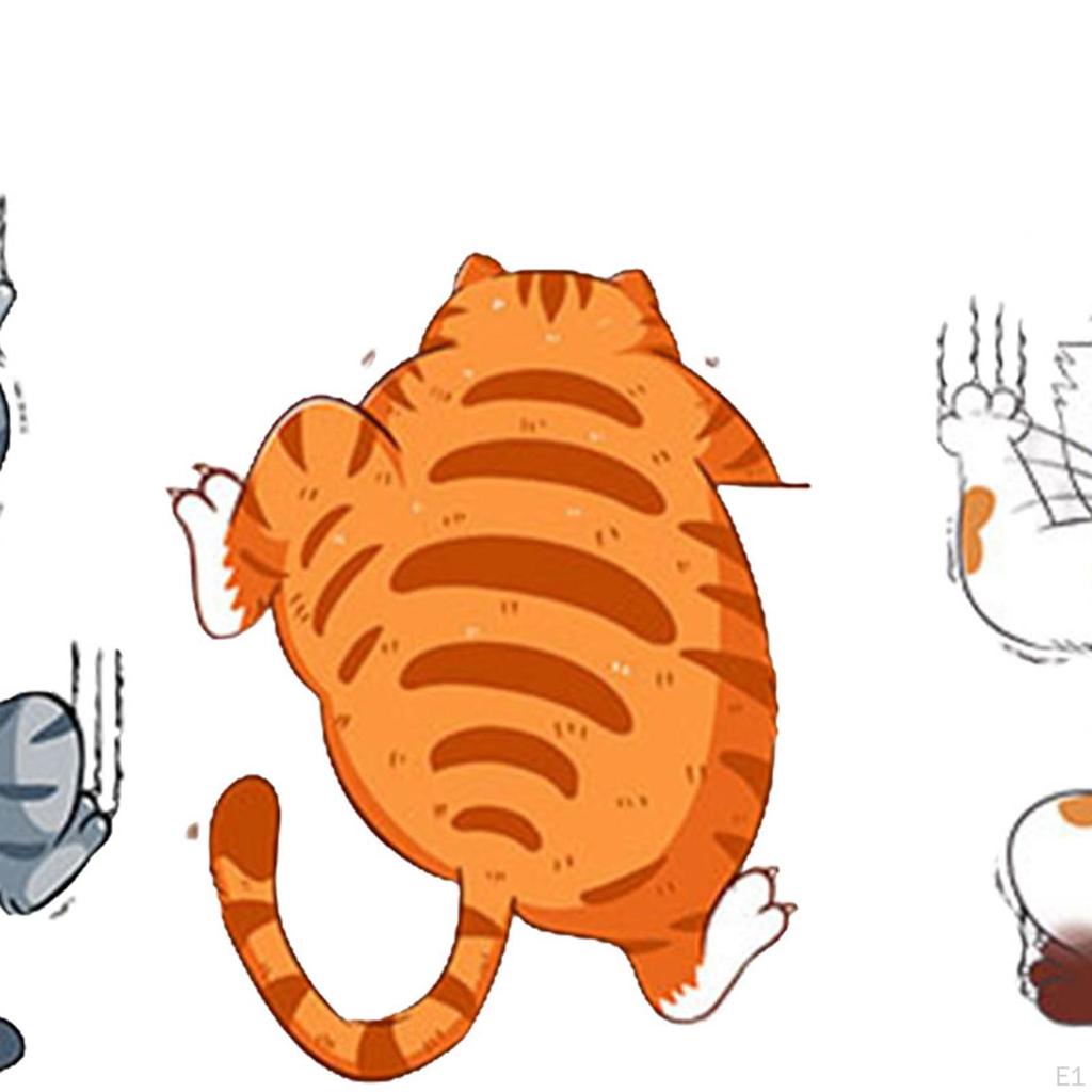 3Pcs Creative Funny Cat Car Decal Stickers, Scratch Vinyl Stickers Decor