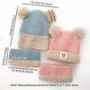 1Set Baby Hat Scarf Set Bear Warm Knitted Children Winter Hat Cap Bonnet Infant Toddler Kids Hat Boys Girls Crochet Beanie
