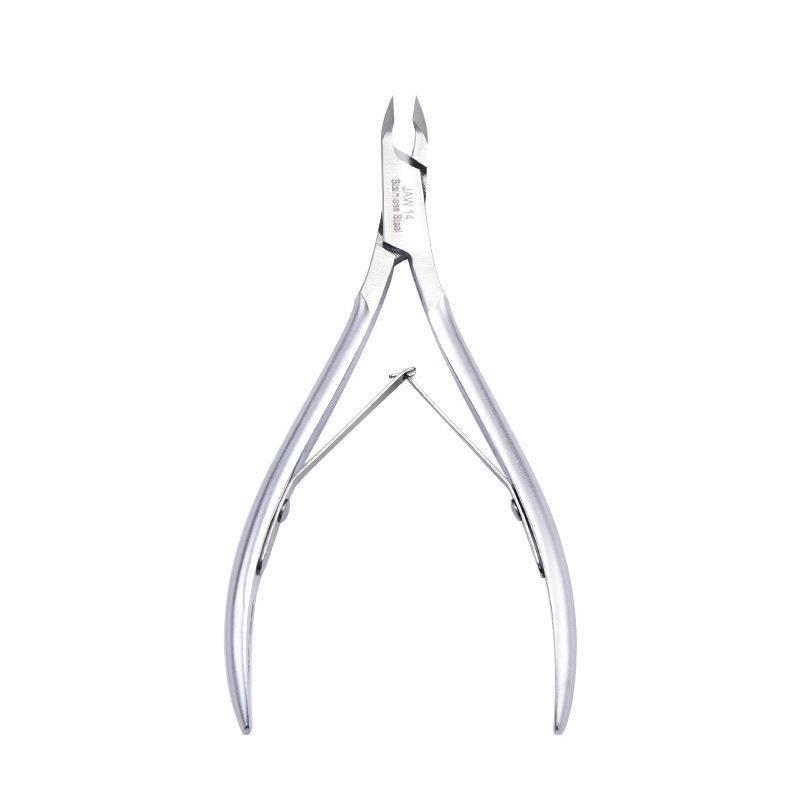 Stainless Steel Cuticle Nippers for Precise Nail Trimming and Dead Skin Removal - High-Quality Salon Nail Care Tool.