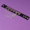 European/American Punk Star Rivet Leather Bracelet - Non-Mainstream Rock Style for Couples.