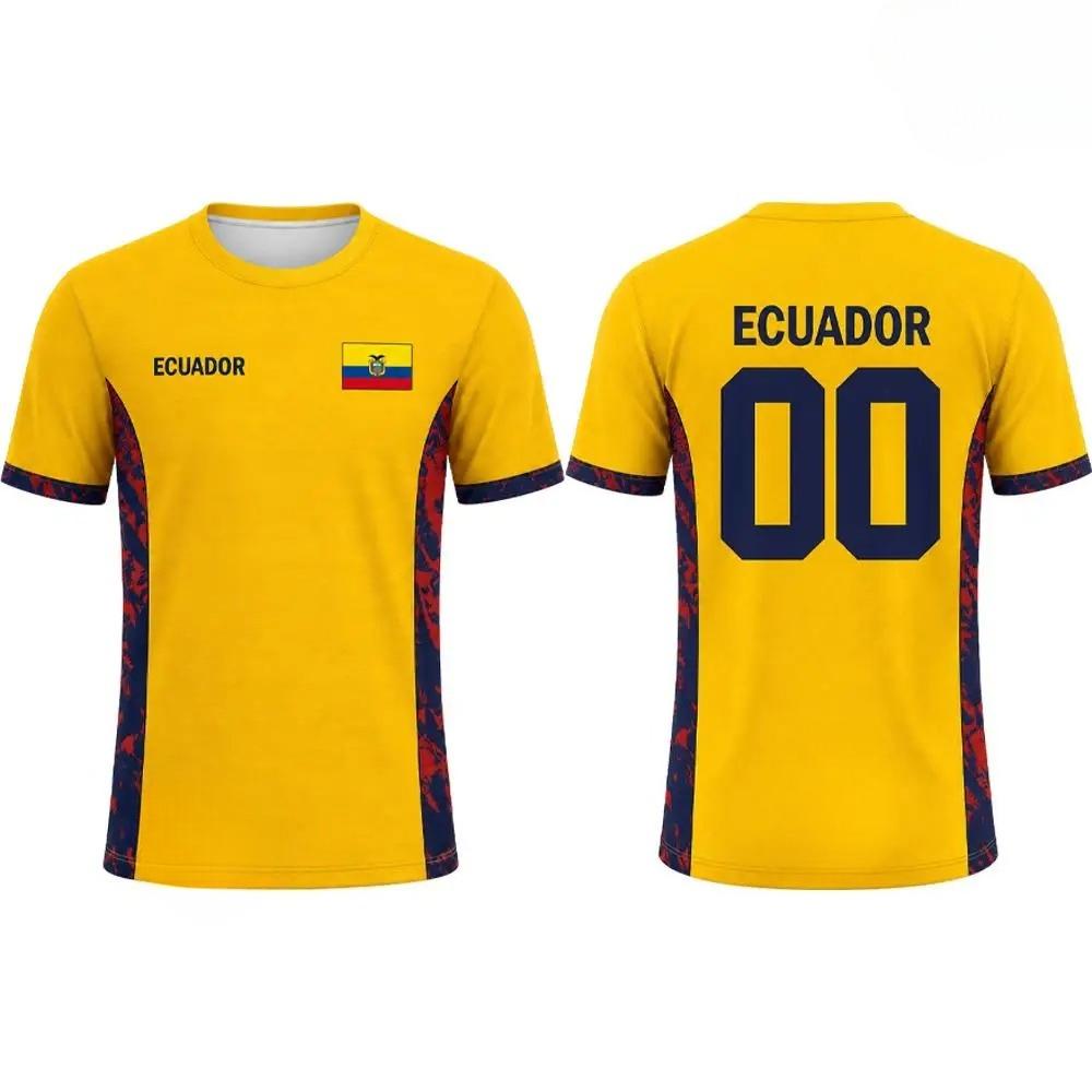 T-shirt de Football Respirant pour Sports d'Été Hommes Casual Manches Courtes Entraînement Créatif Coloré 3D Mode Casual Lâche