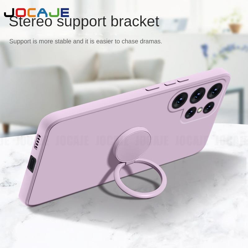 Жидкий силиконовый ремешок с кольцом-подставкой — фото 3