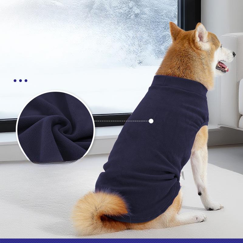 Abbigliamento per animali domestici, Felpe da casa autunnali e invernali per cani, Vestiti imbottiti di cotone e lana per cani di taglia grande per protezione dal freddo e calore