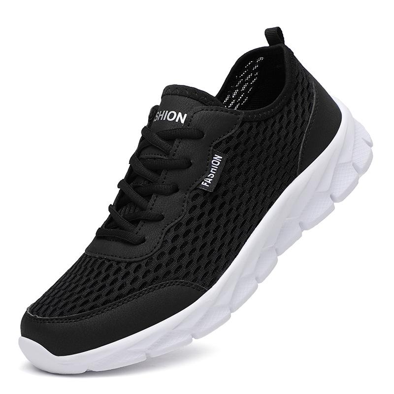 Summer Mesh Men's Casual Shoes Hollow Breathable Sneakers Outdoor Lightweight Non-slip Running Shoes Designer Brands Tenis 2025