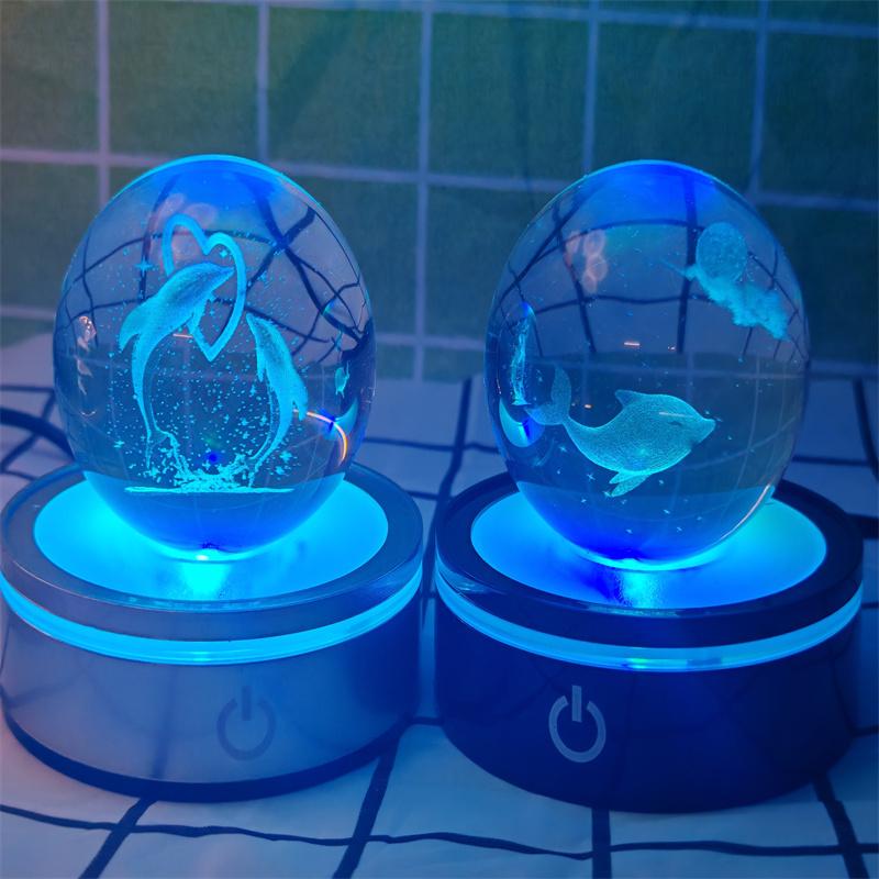 Solar System 3d kristallkula Kristallklot Laser snidad kristallkula med kulstativ Dekorativa planetsfärer Galaxy Födelsedagspresentprydnader