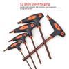 8pcs T-shaped Hexagonal Wrench Set Double-ended T Handle Allen Wrench Hexagonal Key Repair Set For Home Repair