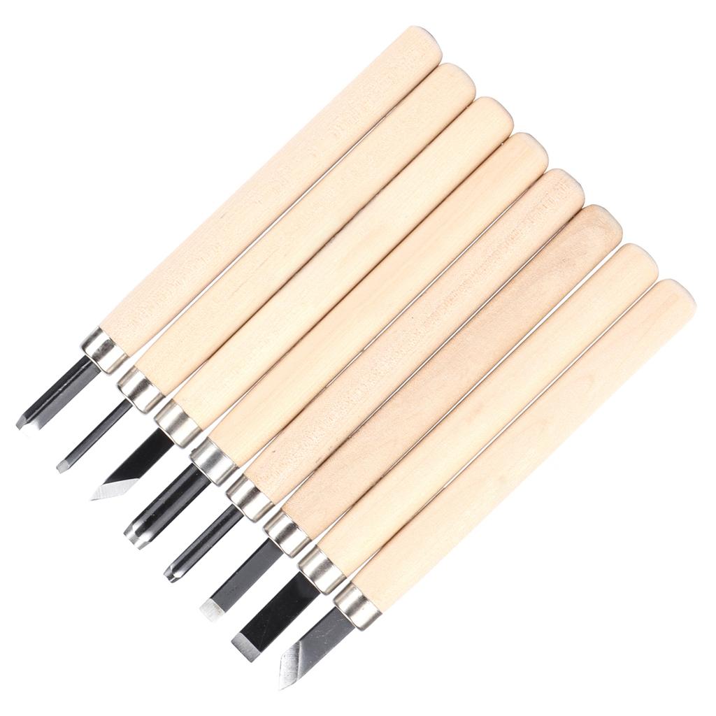 8-teiliges Holzschnitzmesser-Set Holzbearbeitung DIY Handwerk Handwerkzeug für Seife Ton Gummi Kürbis