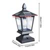 Waterproof Intelligent Decorative Post Solar Lights Outdoor Landscapes Pole Lamps for Yard Garden Fence Patio Pathway Porch