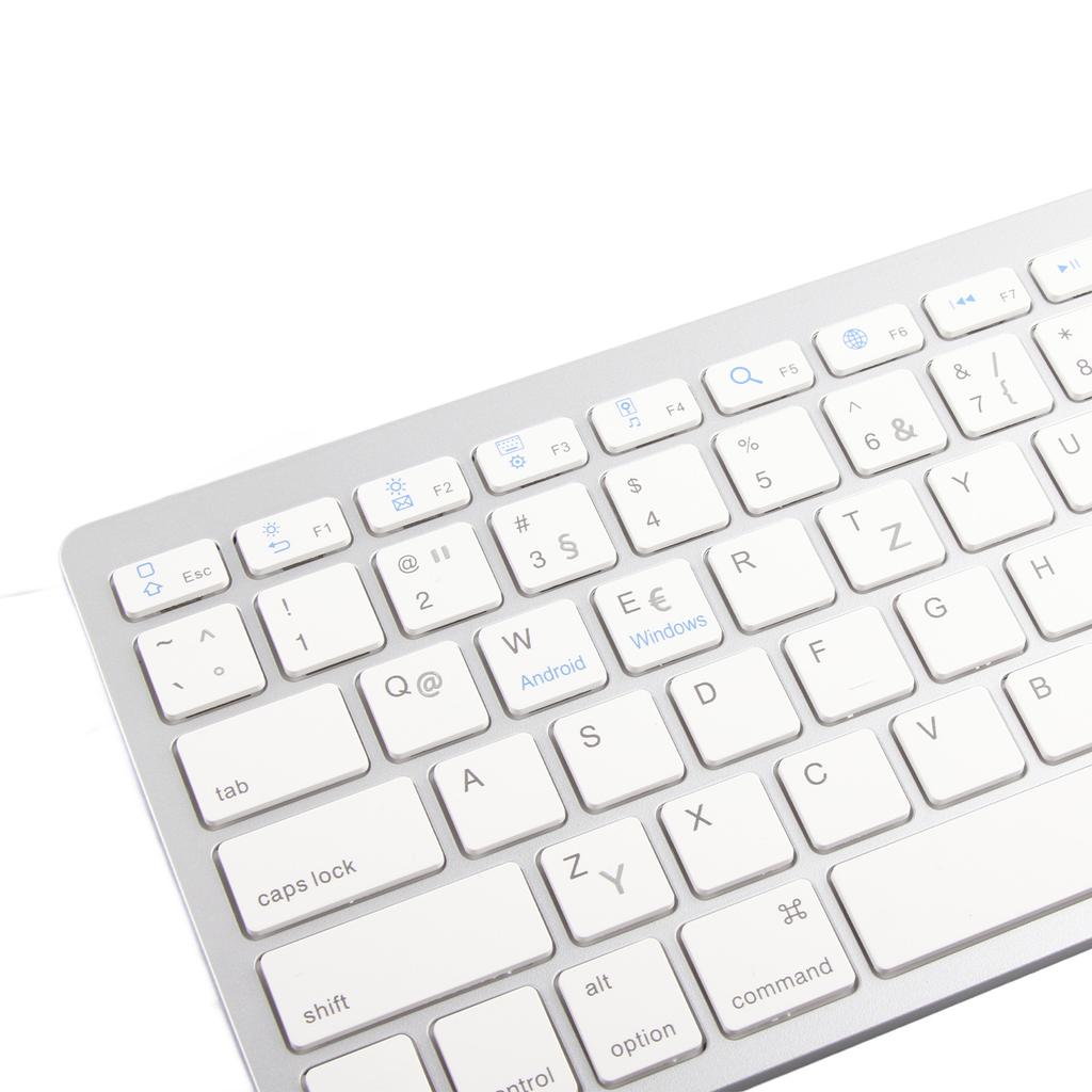 Wireless Keyboard   78 Keys   Thin Portable White Computer Keyboards for   for OS X for   for  Dows