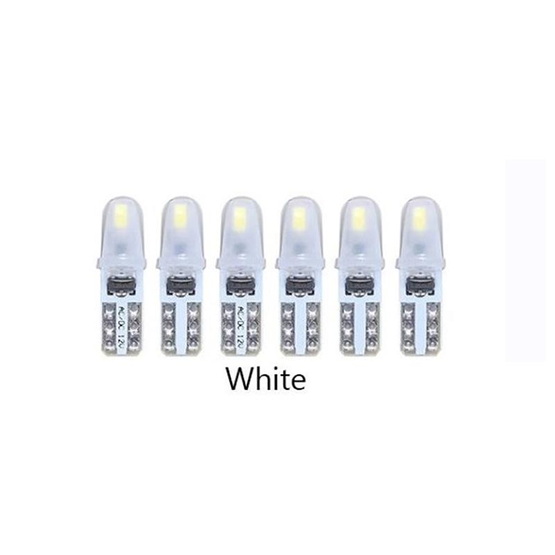 T5 Auto Car Dashboard Lights 2 3014 Smd Reading Instrument Panel Lamp No Polarity Led Bulb White 12V Dc
