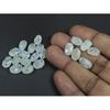 7X11MM Natural Rainbow Moonstone Checker Cut Oval Cabochon Gemstone 20PcsLot C-1779