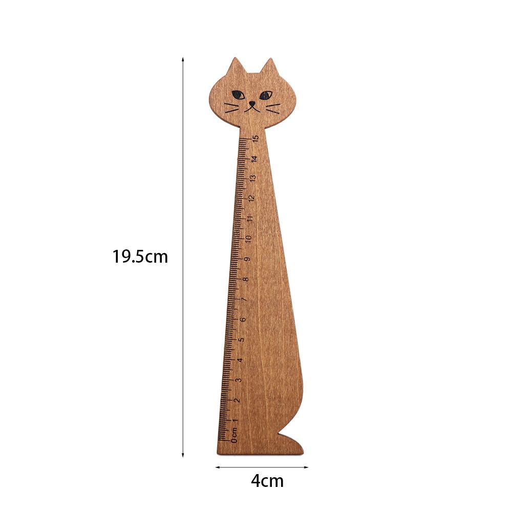 School Office Home Cute Household Wooden Drawing Ruler Straight Ruler Student Tools Sewing Ruler