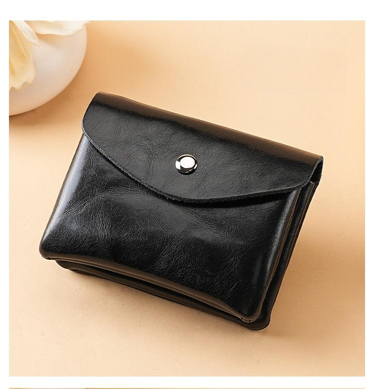 Unisex Solid Vintage Bag Coin Purse Small Wallet Change Purses Zipper Bags Organizer Wallets PU Leather Key Card Holder