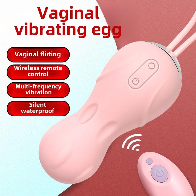 Wireless remote control jumping egg vibration female vagina dumbbell Kegel contraction training apparatus adult sex toys