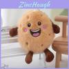 Cute Cartoon Smile White Brown Potato Plush Doll Pendant For Backpack Accessories