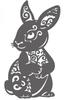 Openwork Pendant Easter Bunny Holiday Decoration