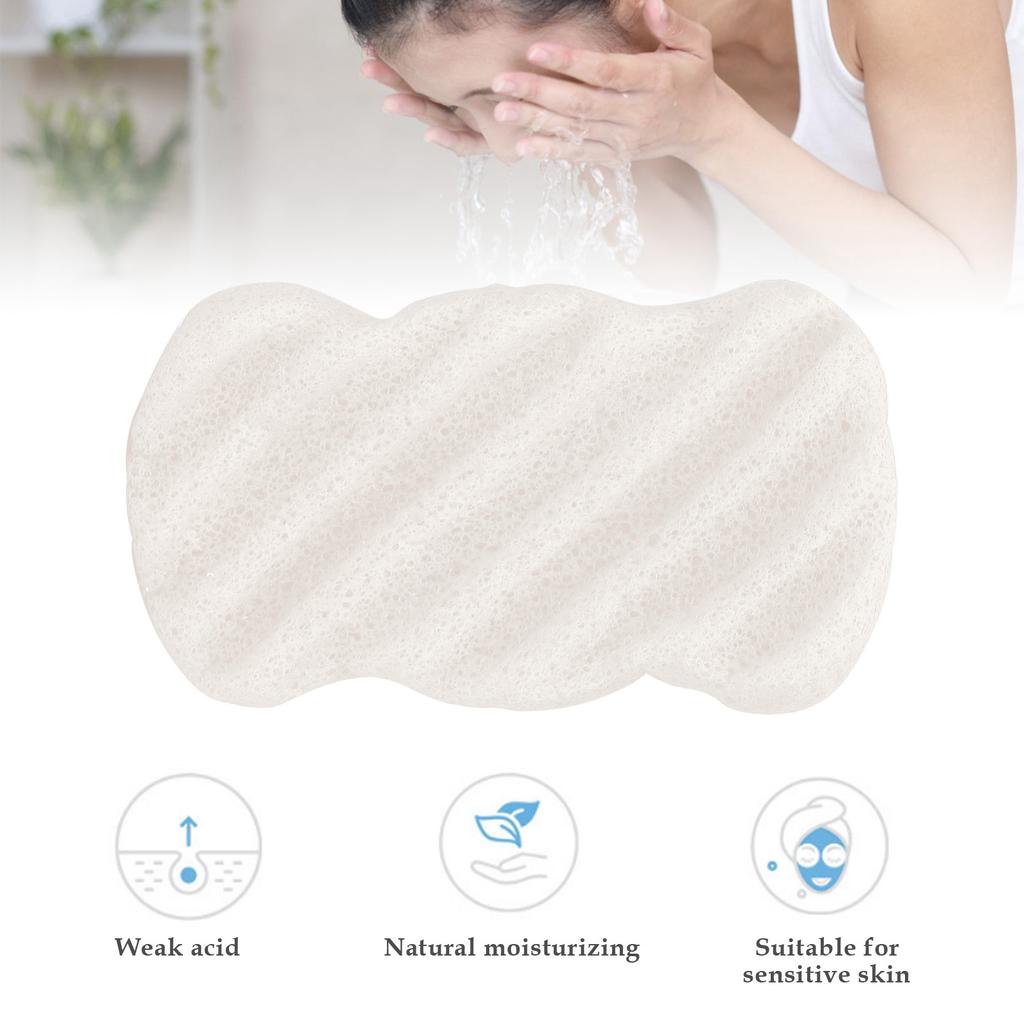 Plant Facial Sponge Washable Reusable Portable Face Clnsing Exfoliating Bath Puff