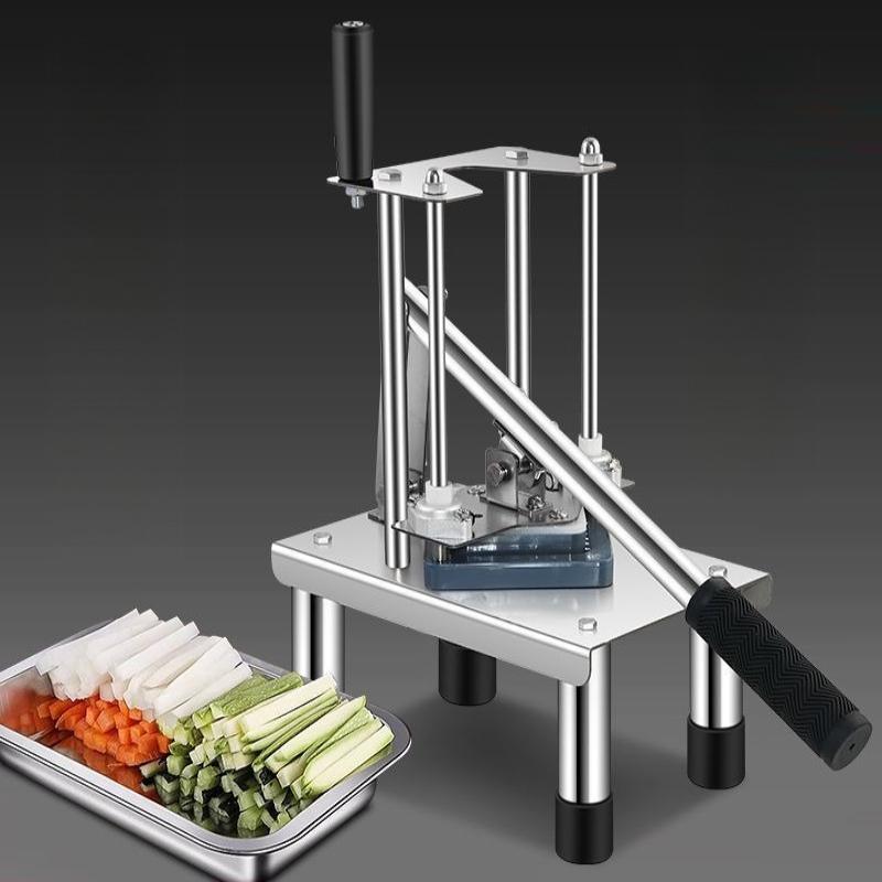Commercial Household Potato Slicer, Cutting Cucumbers, Radishes, Potatoes French Fries Tools, Press-type Vegetable Cutter