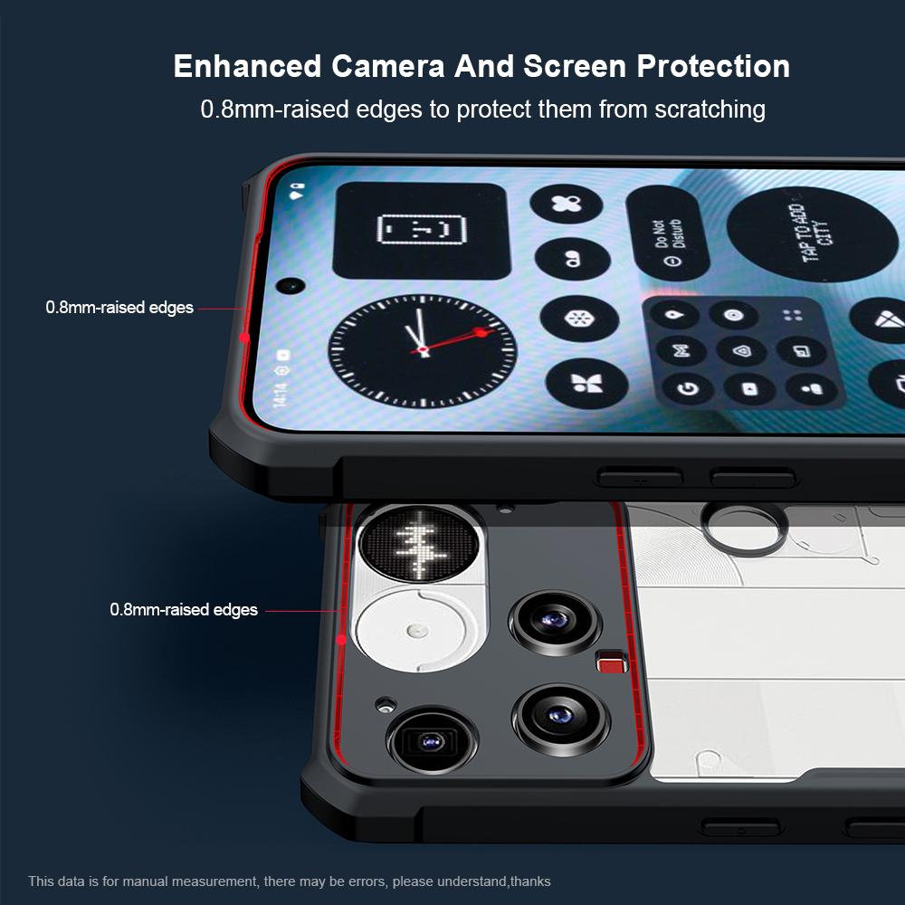 XUNDD For Nothing Phone (3) 5G Case Dropproof TPU+Acrylic Clear Back Phone Cover