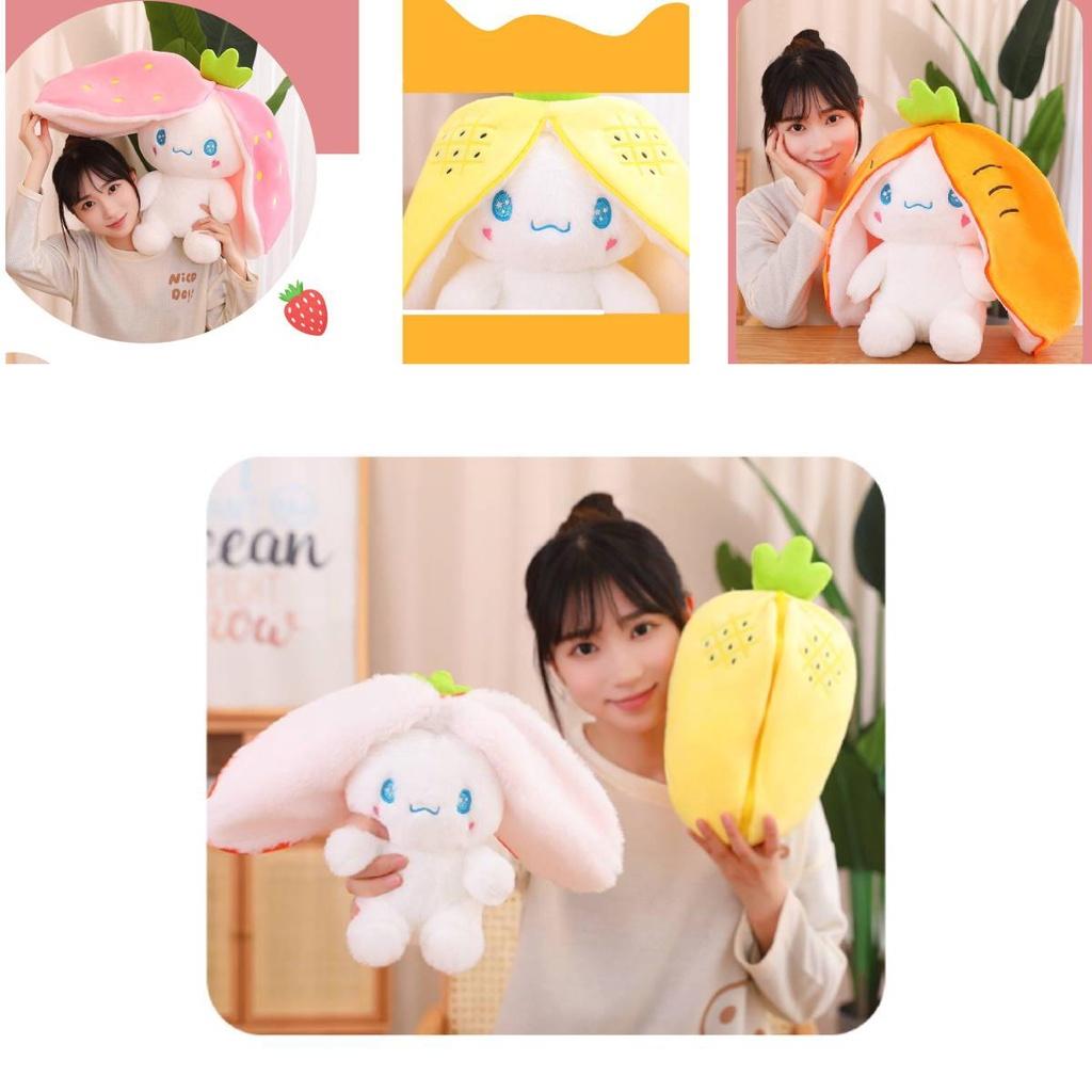 Cute Fruit Dog Plush Toy Japanese Style Cartoon Cinnamon Dog Stuffed Animal