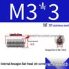 201 Stainless Steel Headless Set Screw - Flat End Socket Screw