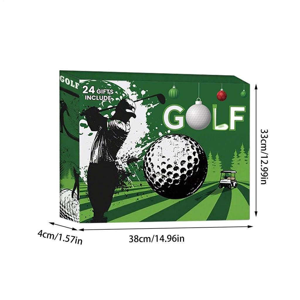 Countdown-Kalender 24 Tage Weihnachten Adventskalender Mit Golfbällen Tees Andenken Heimdeko Für Geburtstag Feiertag Vatertag Büro