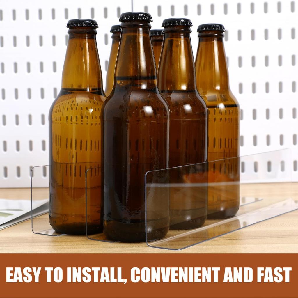 Frcolor Product Set of Transparent Tabletop Suitable for Reception Business and Dividers, L-shaped Dividers, 28cm, 6, Partitions, Shelves, Shelves,