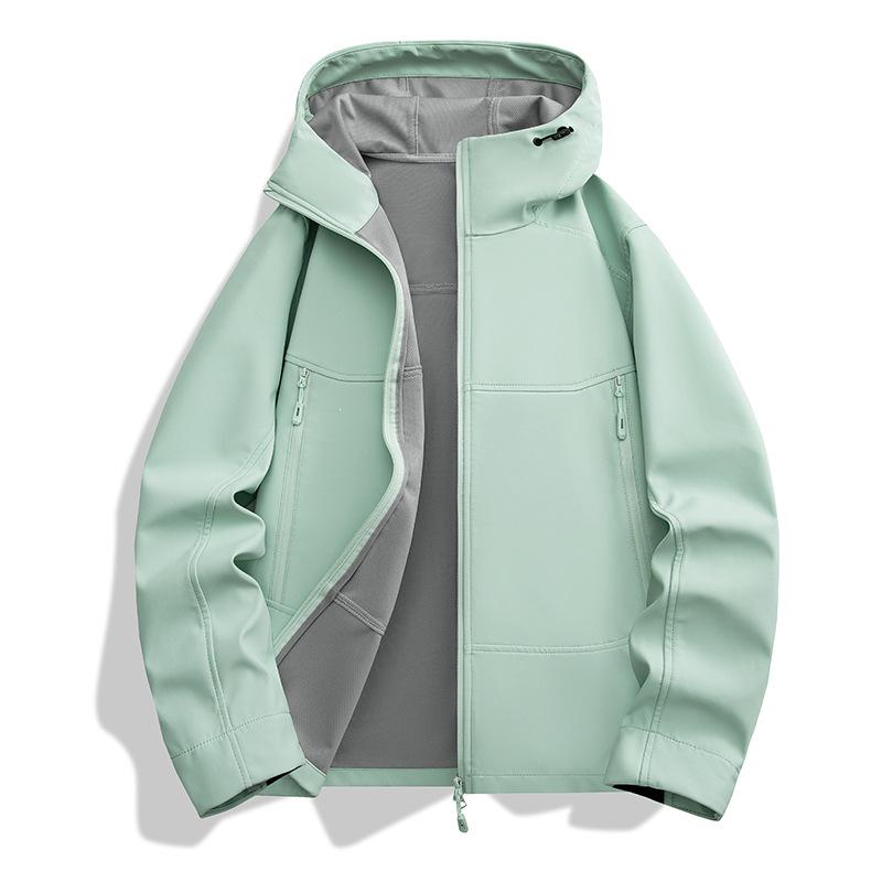 2026 Lightweight Windproof Waterproof Softshell Jacket for Men & Women - Breathable, Hooded, Thin Fleece for Mountaineering