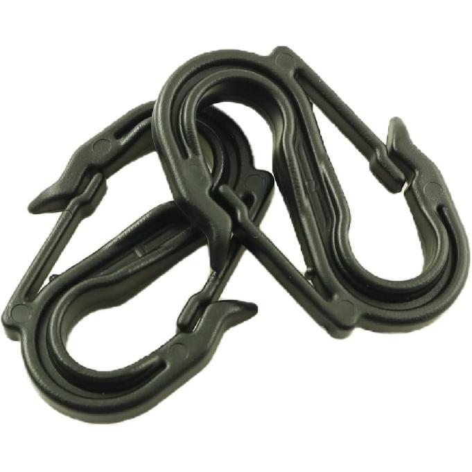 10PCS Heavy Duty S Shaped Double Ended Hanging Hooks 8 Shaped Hooks 2.2x1.65x0.35Inch for Waterproof Cloth Ropes Sunshade Nets Curta Cargo Nets