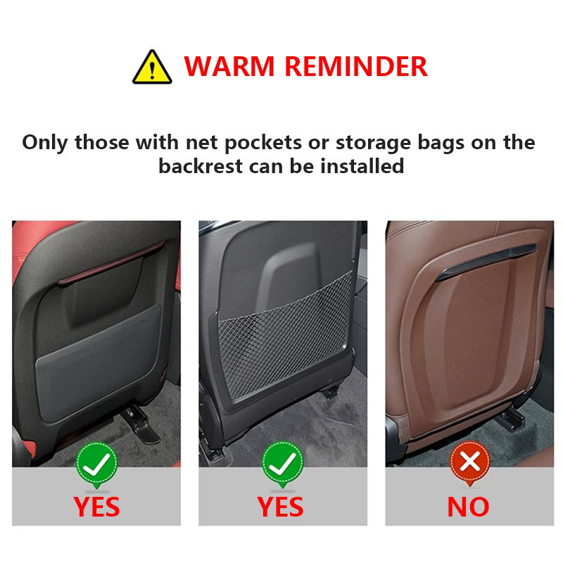 Car Seat Back Protection Anti-Kick Pad Rear Seat Storage Bag For Volvo V60 XC90 S60 XC60 S90 V90 XC40 XC70 Interior Accessories
