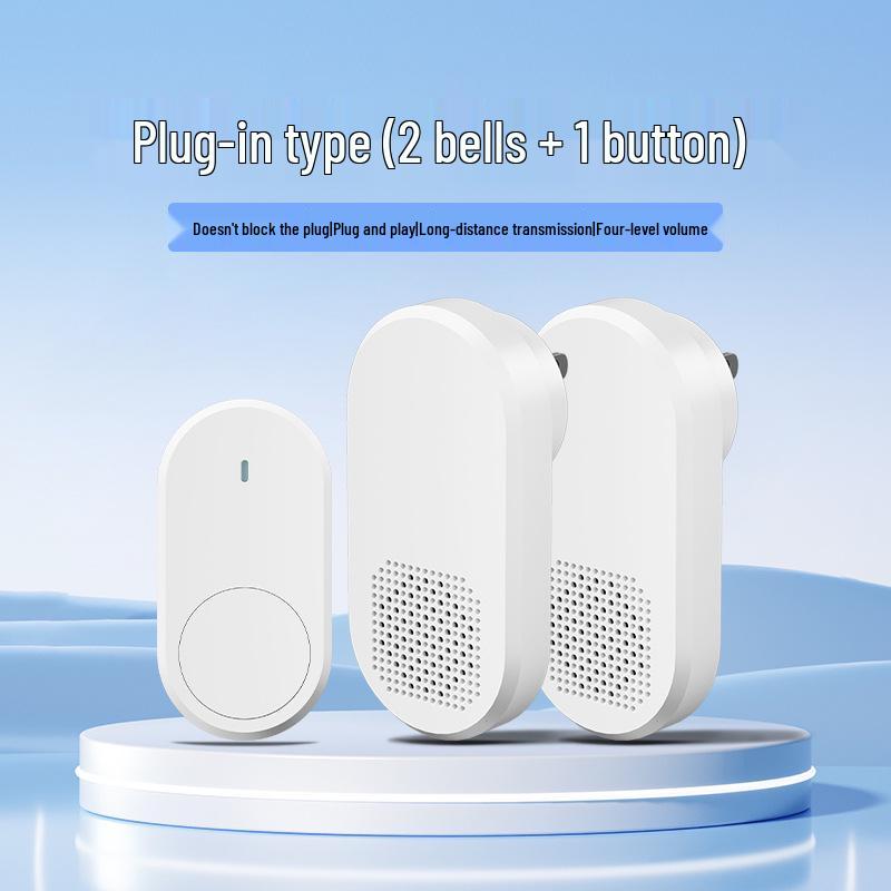 Wireless Doorbell with 38 Ringtones & Loud Volume, Long-Range Wall Penetration, Ideal for Homes & Elderly Call Button.