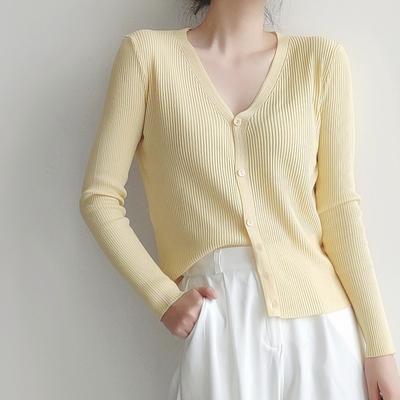 Autumn New Women's, Cardigan Knitted Jacket Women's Thin Top Sunscreen Knitted Sweater Long Sleeve
