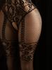 Cross Straps Sexy Lingerie Bodysuit Women Fishnet Open Crotch Bodystocking For Adult See Through Nightwear