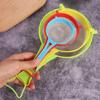 4Pcs/Set Plastic Scoop Strainer Fine Mesh Juice Filter Kitchen Tool Colander  Tea