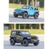 1/32 Scale Jeep Wrangler Rubicon Alloy Model Car Metal Diecast Collection Vehicle Simulation Sound & Light Toy for Kids Christmas Gift
