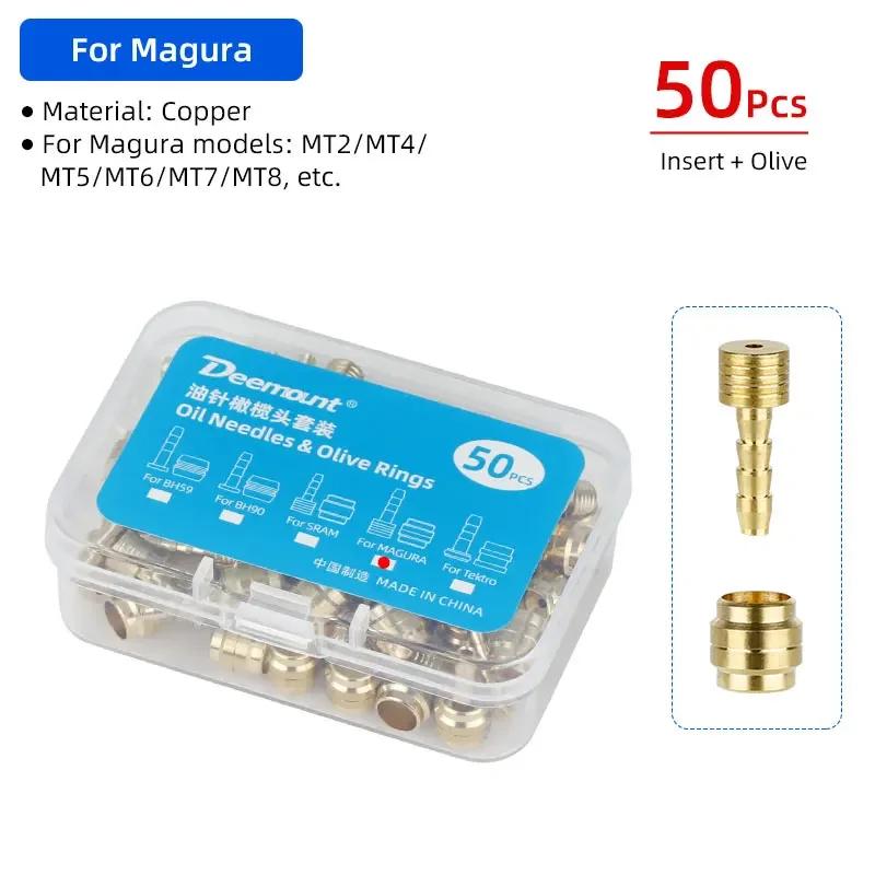 50 Pcs Bicycle Brake Olives Inserts for BH90 BH59 Hydraulic Brake System Connector Replacement Parts Cycling Accessories