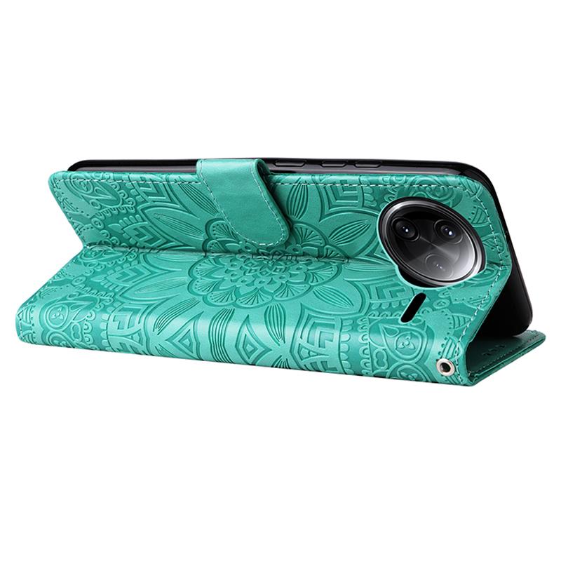 For Xiaomi Poco F7 Ultra 5G/Redmi K80 Pro 5G Case Sunflower Imprint Leather Wallet Phone Cover