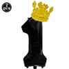 32inch Black Number Balloons 0-9 with Crown for Birthday Wedding Anniversary Party Big Number Balloon for Decorations Supplies