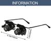 Head Mounted Professional With LED Lights 20X Magnifier Jeweler Inspect Tool Watch Repair Double Eye Glasses Type