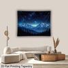 1Pc Starry Sky Snow Mountain Tapestry Wall Hanging, Decorative Fabric Poster for Bedroom, Living Room, Dorm & Home Decor