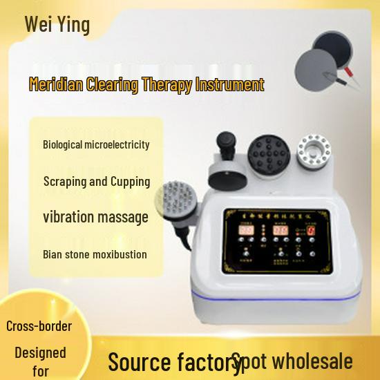 Three-Way Meridian Therapy Instrument for Shoulder & Neck - Fascia Knife & Moxibustion Device for Spa & Body Health