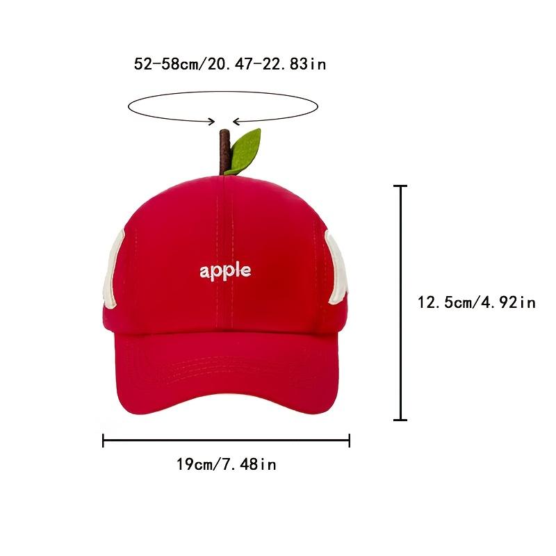 Mandarin Duck Apple Creative Baseball Hat for Summer Travel Sunshade and Sun Protection Versatile Duck Tongue Hat