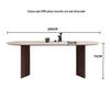 Mid-Century Style Oval Travertine Dining Table & Chair Set with French Solid Wood