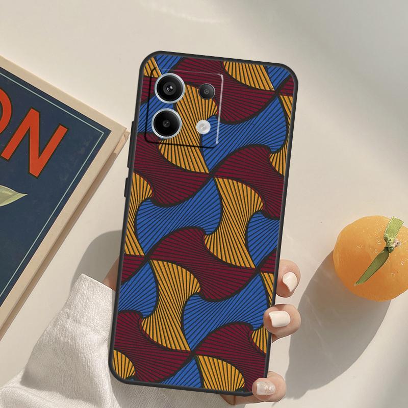 African Fabric Print Funda For Xiaomi Redmi Note 14 Pro 9 10 11 12 13 Pro 10S 11S 12S Redmi 10C 12C 13C 14C Case