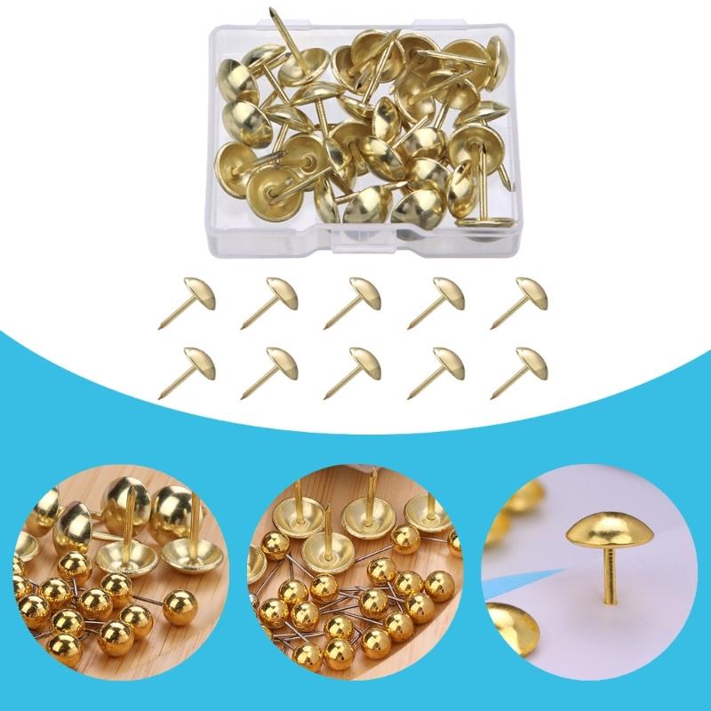 Push Pins Round Head Tacks Poster Pins Map Tacks for World Map Cork Board School Office Supplies