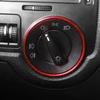 Car Headlight Switch Decorative Frame Trim Ring Sticker Fit for Volkswagen VW Golf Jett MK5 MK6 Passat B6 B7 CC Touran Tiguan