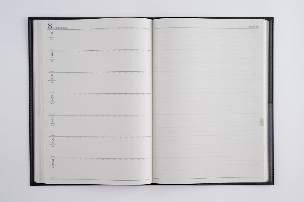 Takahashi 2026 B5 Weekly Desk 440 December Diary, Casual, Black, No. (Starts 2025)